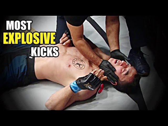 MMA & Muay Thai K.O. Most EXPLOSIVE Kicks 2024 !