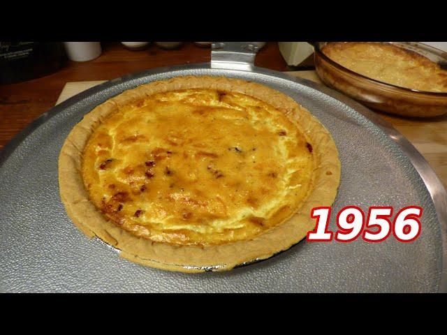 Swiss Cheese Bacon Pie (Quiche) 1956