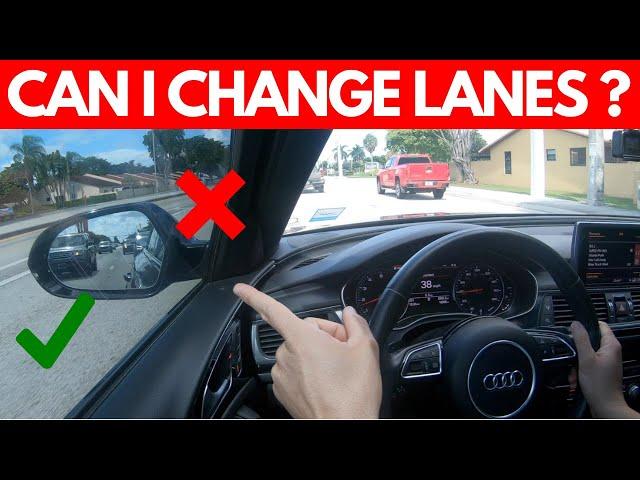 HOW TO CHANGE LANES SAFELY WHILE DRIVING (Basic skill to pass the Road Test)