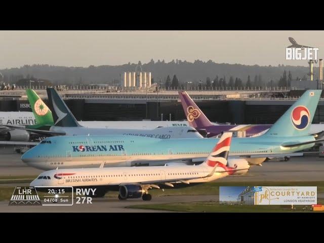 THE GREATEST (AVIATION) SHOW ON EARTH - HEATHROW AIRPORT EVENING DEPARTURES