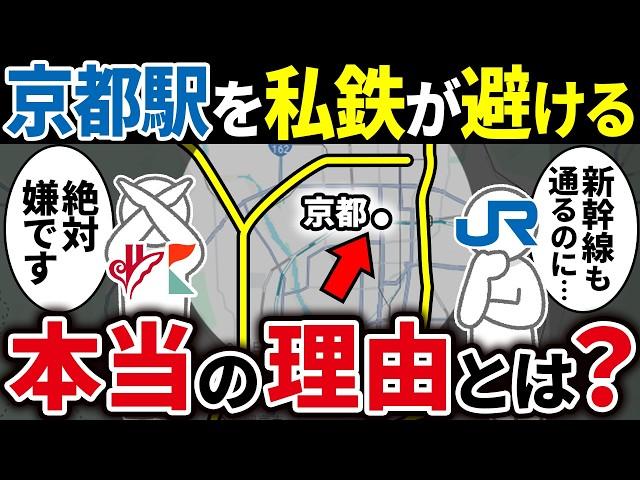 【新幹線を無視】私鉄が大都会京都駅への停車を避ける驚きの理由とは…【ゆっくり解説】