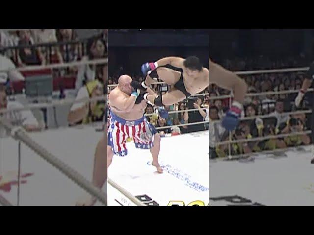 Minowa Drop Kicks Butterbean in PRIDE! #Shorts