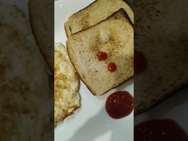 Bread and Fluffy Butter Omelette Combination . #omeletterecipe #gymfood