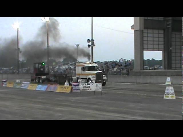 Willie Scheanon pulling his volvo at meadville