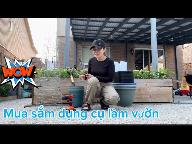 Mua sắm dụng cụ làm vườn để thỏa mãn đam mê trồng trọt