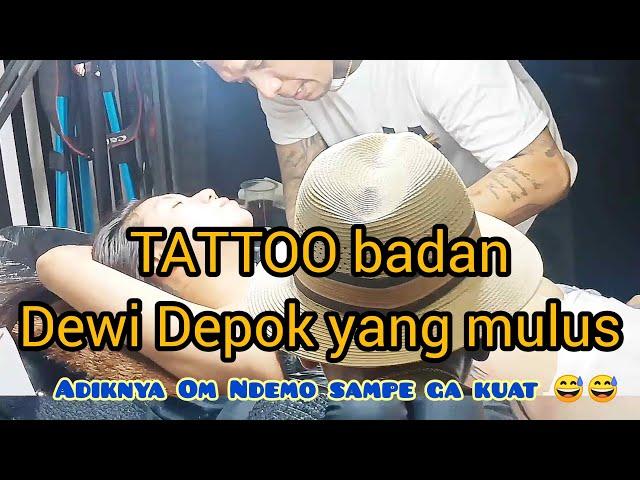 Tattoo Dewi️Om Ndemo sambangi studio tattoo️@thegangsterstattoo ft @CASPERBONE