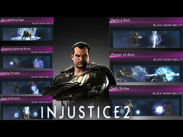 Injustice 2: Black Adam - All Unlockable Abilities