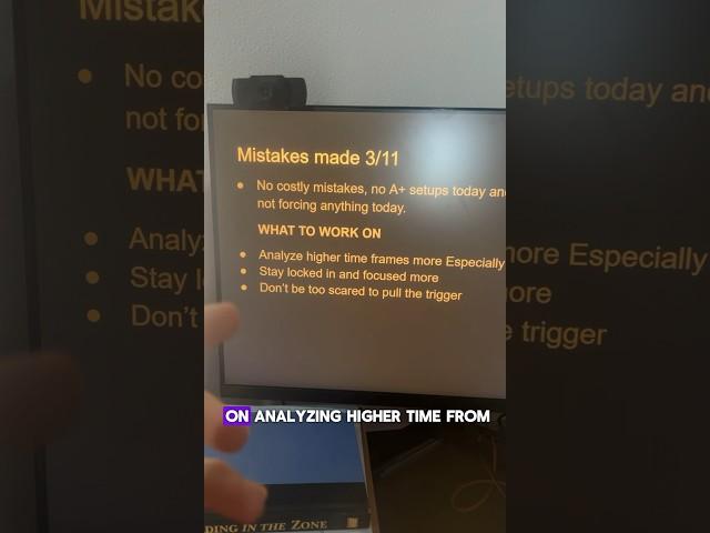 mistakes that were made today #trader #trading