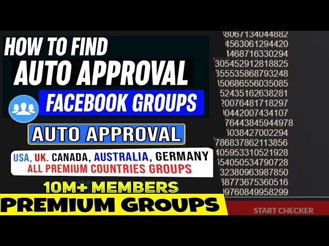 How to Find Facebook Auto Approval Groups in 2024 | Extract facebook group IDs from any post