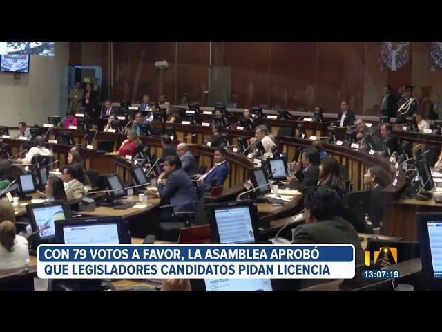 La Asamblea Nacional aprobó la licencia para los legisladores que participarán en las elecciones