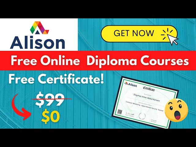 Alison Free Online Courses with Free Certificates | Courses For All Skills