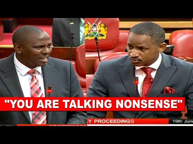 DRAMA!! Watch how Babu Owino silenced Kimani Ichungwa in Parliament while defending finance bill