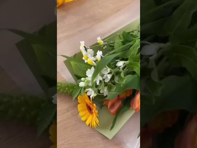 Простой букет из минимума цветка своими руками