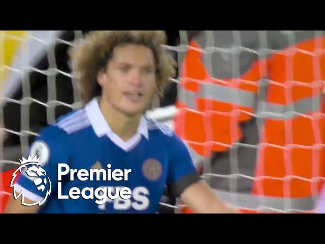 Wout Faes' second own goal puts Liverpool ahead of Leicester City | Premier League | NBC Sports