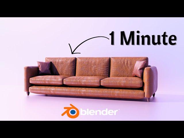 Create a Couch in Blender in 1 Minute!