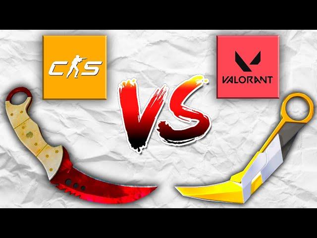 What Knives are Better // Valorant Vs CS2