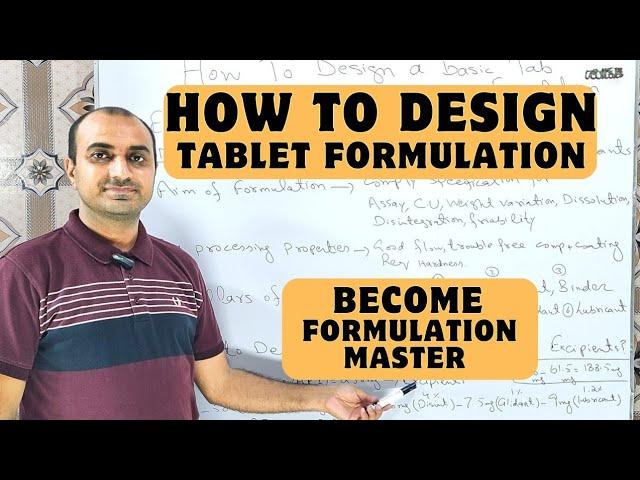 How To Design a Tablet Formulation