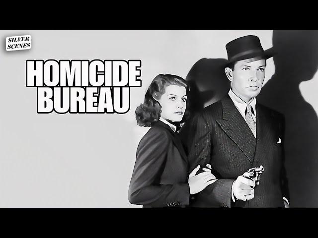 Homicide Bureau (ft. Rita Hayworth) | Full Movie | Silver Scenes