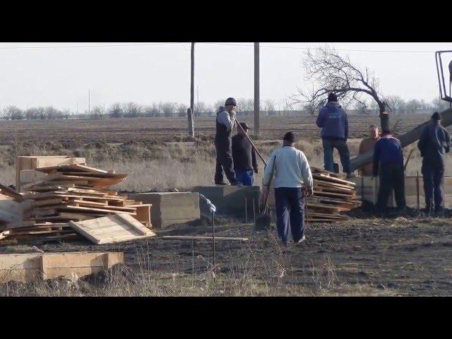 Килийский район. Строительство асфальтового завода на станции Дзинилор