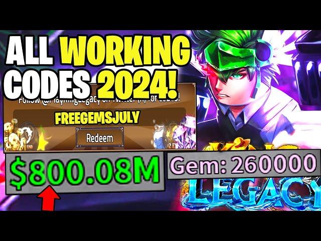 *NEW* ALL WORKING CODES FOR KING LEGACY IN JULY 2024! ROBLOX KING LEGACY CODES