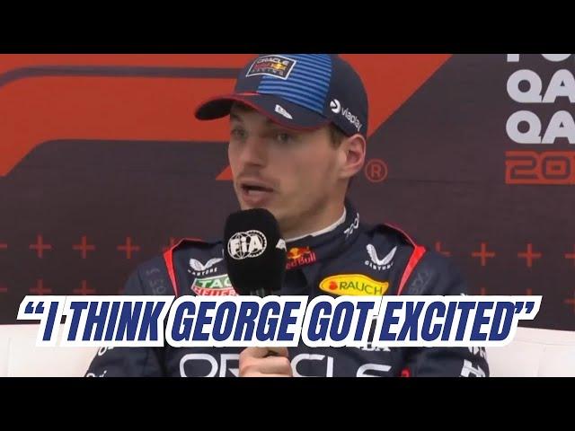 Max Verstappen Reaction on His BIZZARE Penalty in Qatar Qualifying