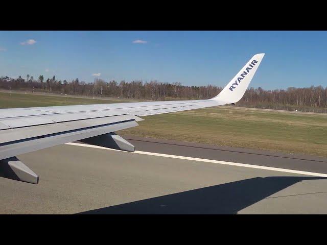 RYANAIR | RIGA - NEWCASTLE | TAKEOFF | BOEING 737-800 | APRIL 2022