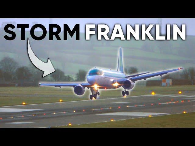 (4K) Aer Lingus A320 TENSE LANDING during STORM FRANKLIN  (Bristol Airport, 21st February 2022)