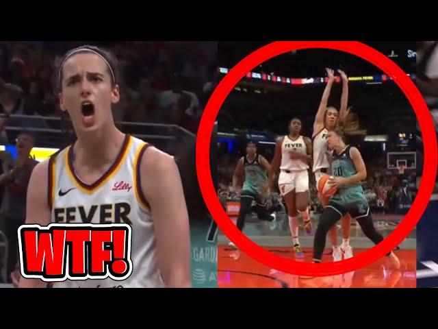 WNBA REFEREES Just HELPED NEW YORK LIBERTY BEAT CAITLIN CLARK INDIANA FEVER BECAUSE OF THIS CALL!