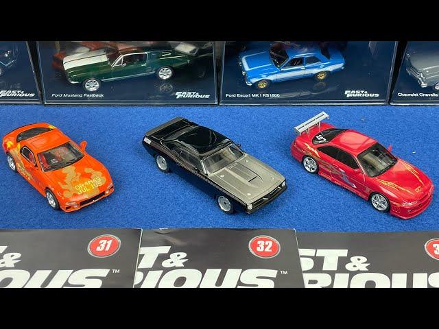 Part 31,32,33 Fast end Furious Series 1:43 Die Cast De Agostini  Collection