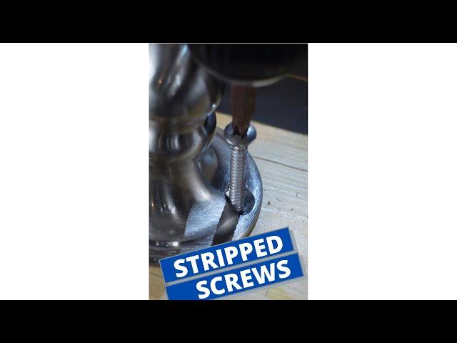 How to Remove a Stripped Screw