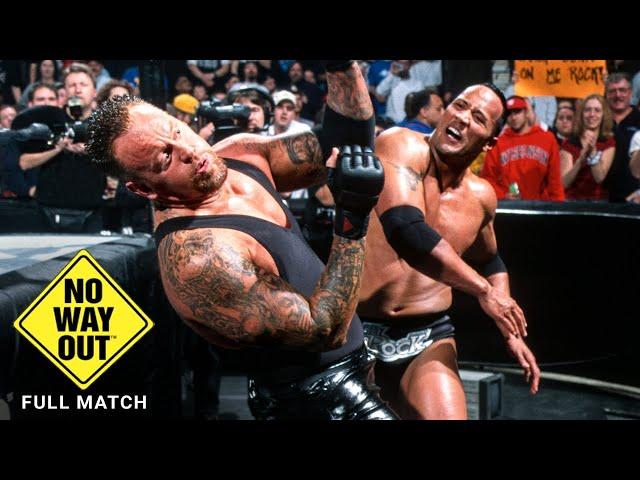 FULL MATCH - The Rock vs. The Undertaker: WWE No Way Out 2002