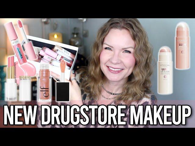 NEW Drugstore Makeup - 2025! Loreal, Revlon, Covergirl, ELF | LipglossLeslie