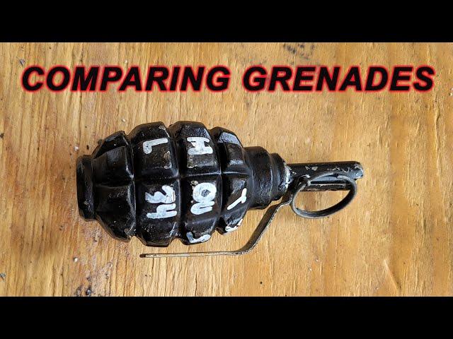 Surplus Store Grenade Hulls vs. Real Grenade Hulls