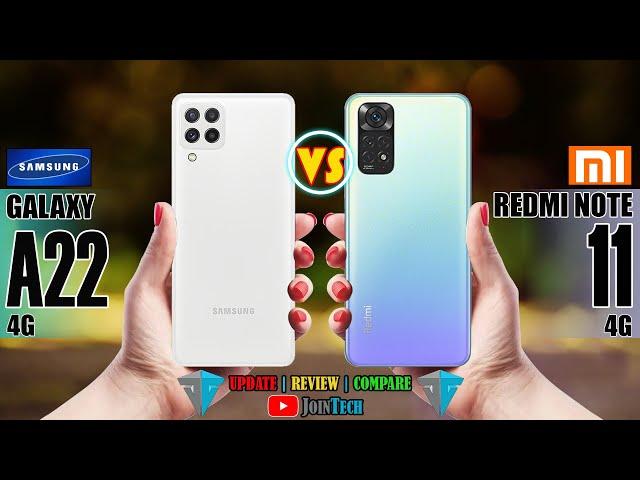 SAMSUNG GALAXY A22 VS XIAOMI REDMI NOTE 11 FULL SPECIFICATION COMPARISON