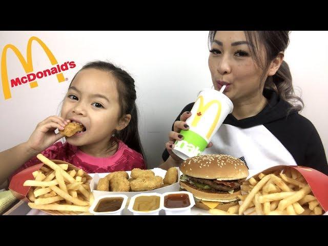 McDonald's Bacon BigMac & Nuggets Meal | Mukbang | N.E Lets Eat