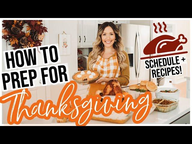 HOW TO PREP THANKSGIVING DINNER @BriannaK  THANKSGIVING RECIPES COOK WITH ME + HOMEMAKING TIPS!