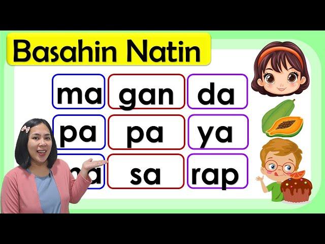 Matutong Bumasa | Tagalog Reading Lesson | Teacher Aya |  Pagpapantig | Tatlong pantig