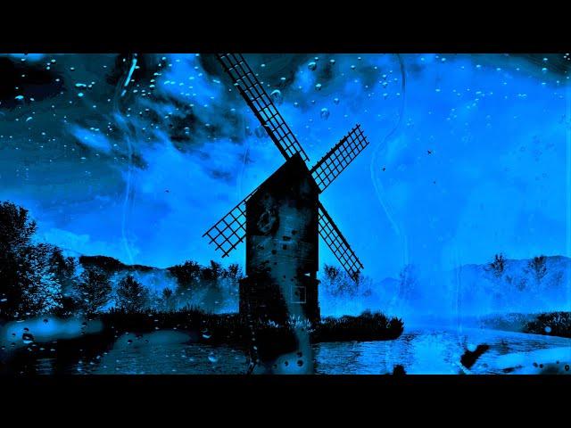 Spinning Windmill Rain Video with True Scary Stories | HEAVY RAIN | For Relaxing | (Scary Stories)