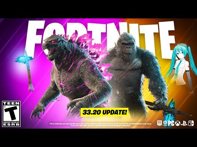 FORTNITE GODZILLA UPDATE is LIVE! (33.20)