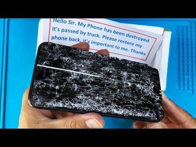 Destroyed iPhone 7 plus Restoration | Rebuild Broken Phone