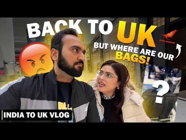 Our BAD Experience From India To LONDON Air India Flight | Indian Youtuber In England