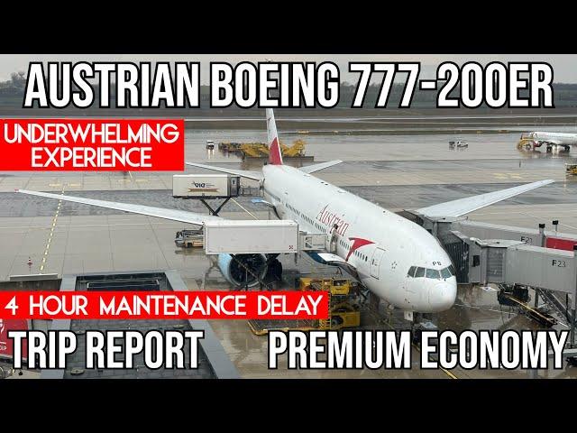 [TRIP REPORT] Austrian Boeing 777-200ER (PREMIUM ECONOMY) Vienna (VIE) - Newark (EWR)