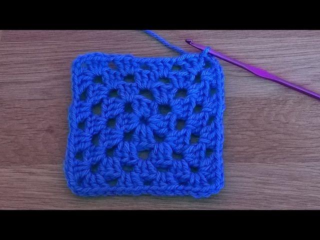 Basic Granny Square - Crochet Tutorial for Beginners