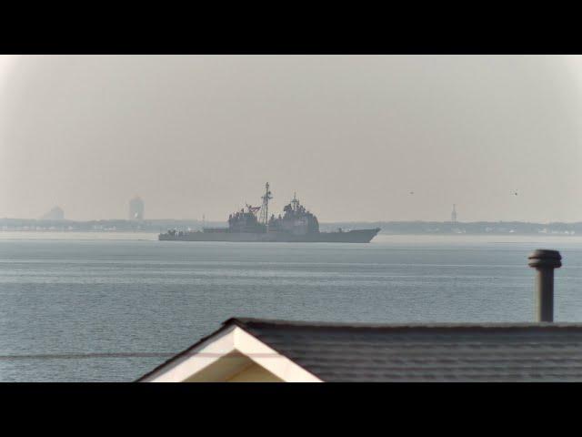 USS Gravely, USS Philippine Sea and S.S John W. Brown inbound on 7-14-2024