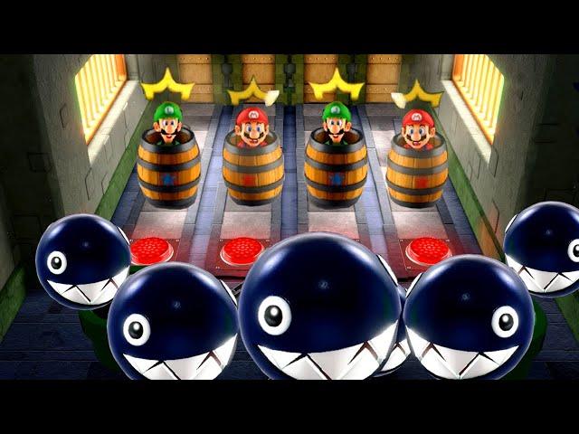 Mario Party Superstars - Lucky Minigames - Brother Mario and Luigi vs All Bosses (Master Difficulty)