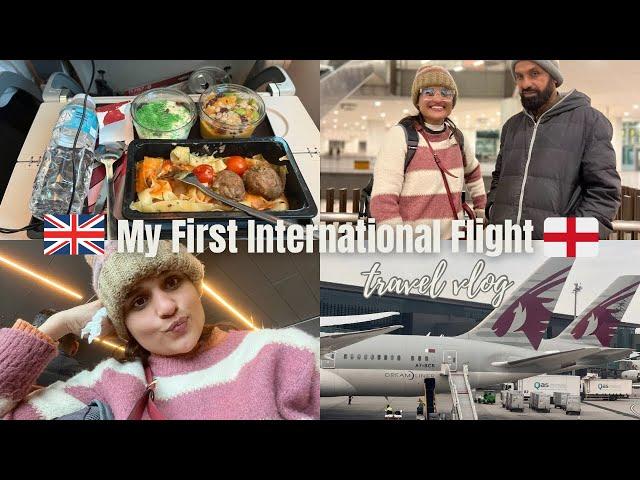 Pakistan To UK  | My First International Flight ️ | Part-1| Pakistan to Doha #Uk #vlog
