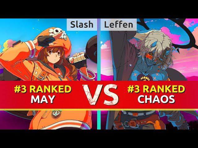 GGST ▰ Slash (#3 Ranked May) vs Leffen (#3 Ranked Happy Chaos). High Level Gameplay