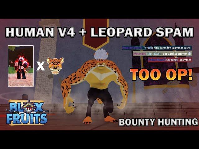 Leopard Spam Bounty Hunting is Too Easy| Blox Fruits