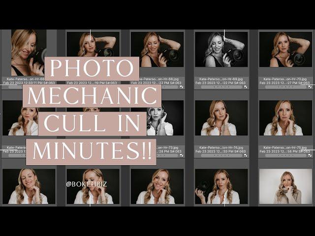Bokeh biz photography training photo mechanic culling made easy