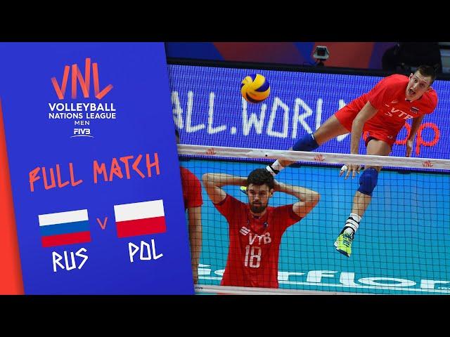 Russia v Poland - Full Match - Final Round Pool B | Men's VNL 2018